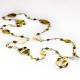 Long collier d'ambre adulte avec des pierres d'ambre mosaïque