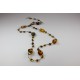 Collier d'ambre pour adulte miel et cognac