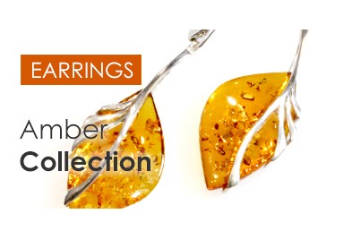 Amber earrings collection
